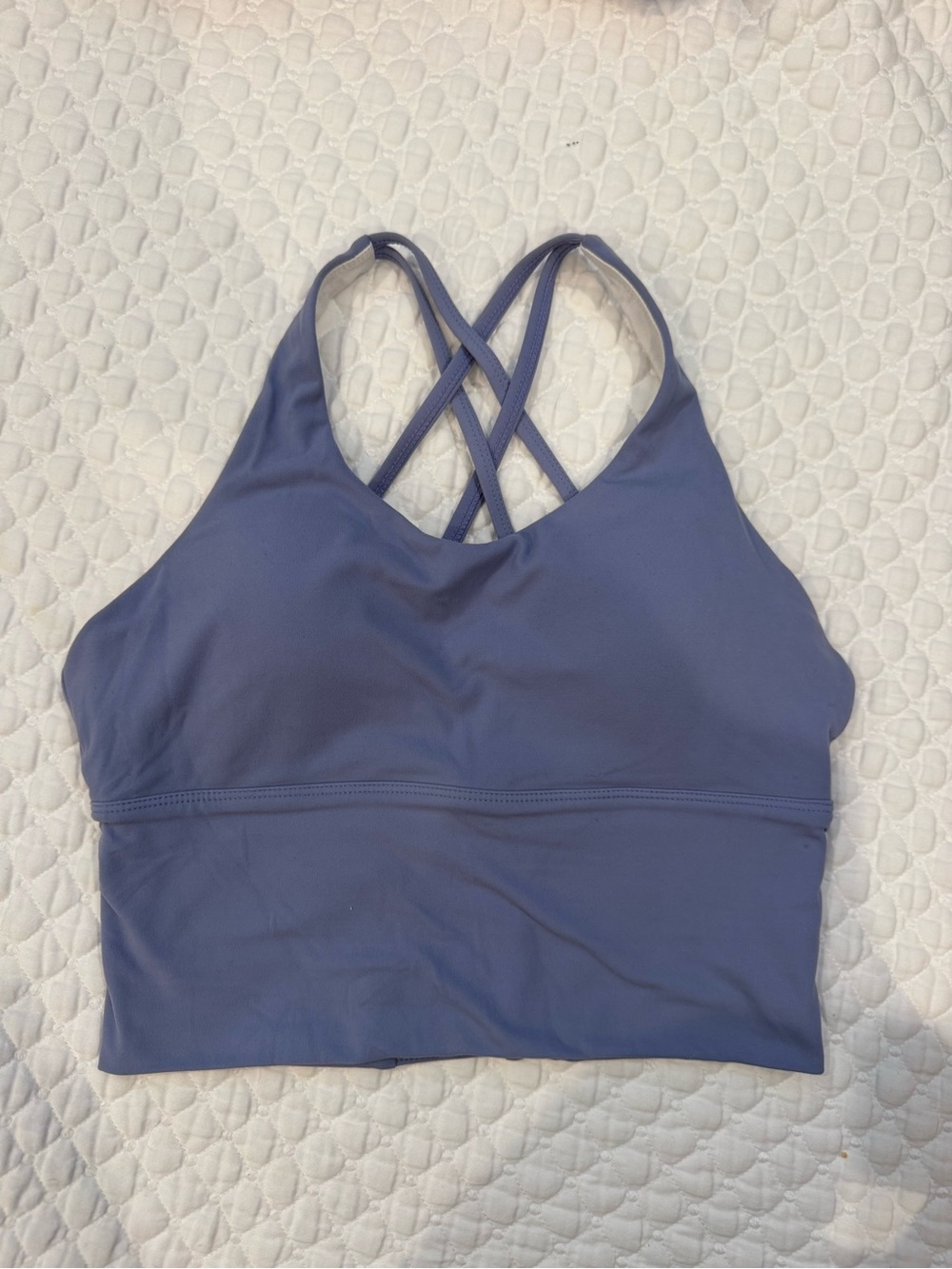 NVGTN Periwinkle Strappy Matrix Sports Bra - Picture 5 of 7